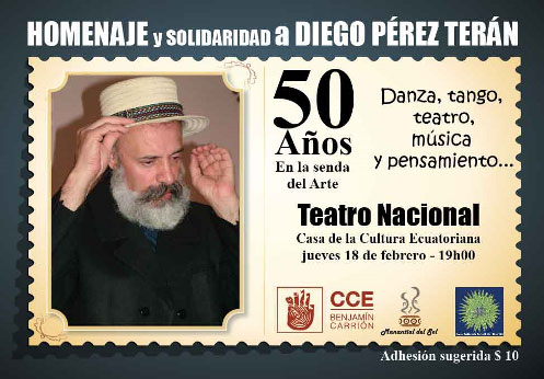 Homenaje solidario al artista Diego Pérez Terán