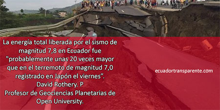 Terremoto de 7.8 en la costa ecuatoriana