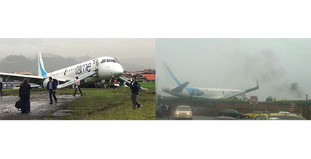 Avión de Tame se sale de la pista en aeropuerto Lamar de Cuenca (Video)