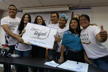 Colectivo Rafael Contigo Siempre indica que en 7 días han recogido 214 mil firmas.