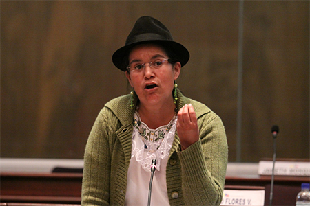Lourdes Tibán pide que se sancione a Betty Carrillo por insultar a asambleísta de oposición (Video)