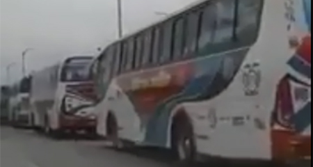 Más de 850 buses ingresaron a Guayaquil para festejo de la Revolución Ciudadana