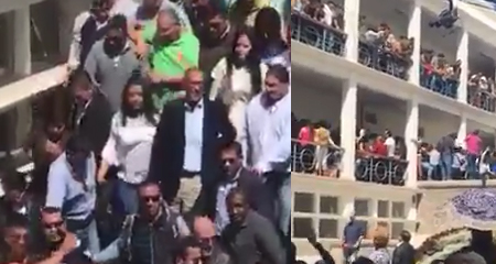 Vicepresidente Jorge Glas fue abucheado por la gran mayoría de votantes en el colegio 24 de Mayo (Video)