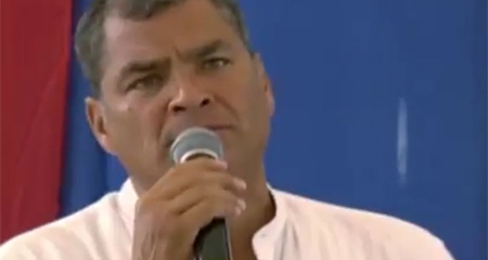 Rafael Correa dice a manabitas que devuelvan los atunes, que devuelvan la limosna (Video)