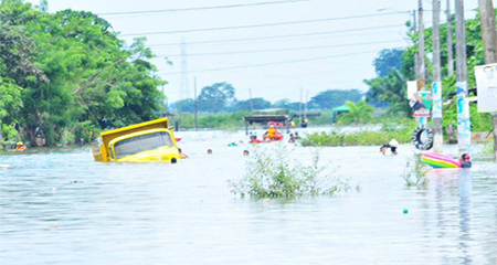 Un fallecido y 400 evacuados por el desbordamiento de ríos en Milagro