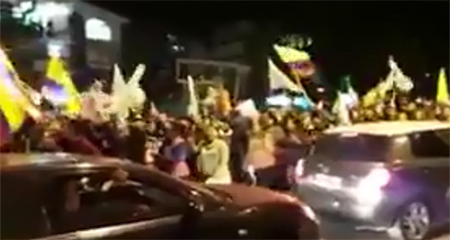Noche del 3 de abril: Ecuatorianos salen a las calles tras claros indicios de fraude electoral (Video)