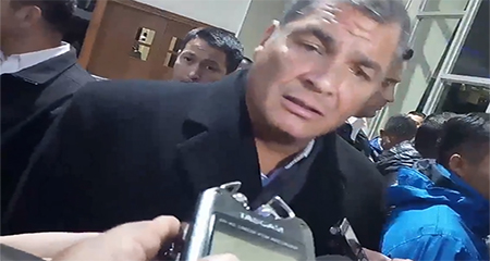 Correa dice a periodista:«no sea sufridora y acepte la derrota» (Video)