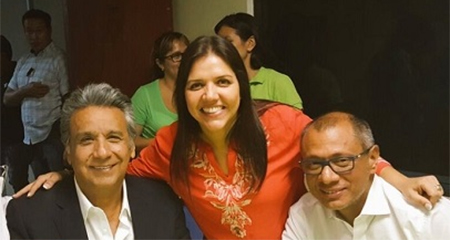 Ma. Alejandra Vicuña la nueva vicepresidente de Ecuador. Mire aquí quienes votaron por ella.