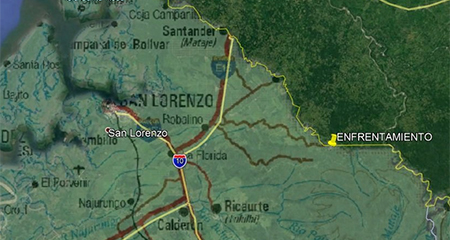 Militares ecuatorianos fueron atacados por hombres armados en la frontera norte