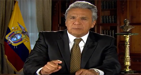 Lenin Moreno dice que en el gobierno de Correa los narcos transitaban tranquilamente por el Ecuador