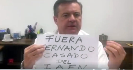 Andrés Páez promueve campaña «Fuera Fernando Casado del IAEN» (Video)