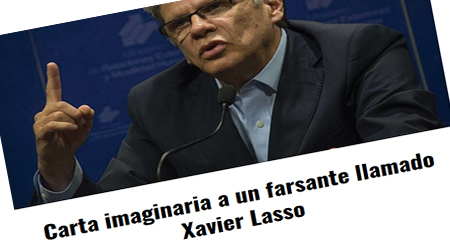 Periodista Martín Pallares escribe carta a Xavier Lasso, periodista servil al correísmo