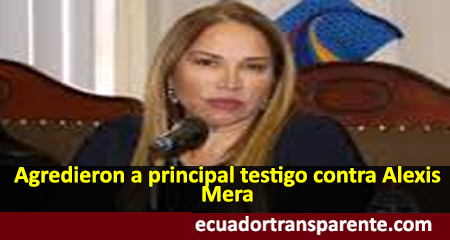 Pamela Martínez, principal testigo contra Alexis Mera habría sido agredida, según fiscal Diana Salazar