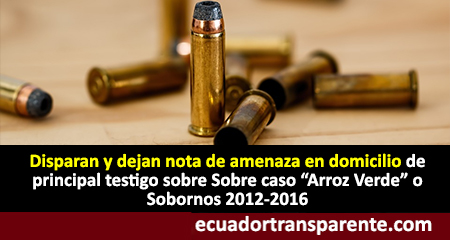 Disparan y dejan nota de amenaza en domicilio de Laura Terán, exasistente de despacho de Rafael Correa