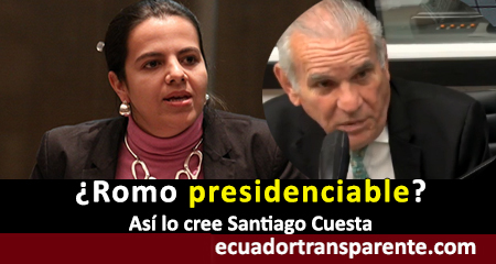 Santiago Cuesta cree que María Paula Romo es presidenciable