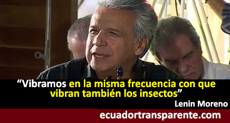 Lenín Moreno dice que vibramos en la misma frecuencia que los insectos (Video)