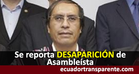 Asambleísta Pedro Curichumbi, contrario a despenalizar aborto, se encuentra desaparecido