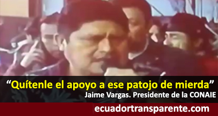Líder de la CONAIE tilda de «patojo de mierda» a Lenín Moreno y llama a cerrar pozos petroleros (Video)