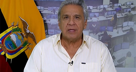 Lenín Moreno señala a Correa, a Maduro y al narcoterrorismo, de la violencia que vive el Ecuador