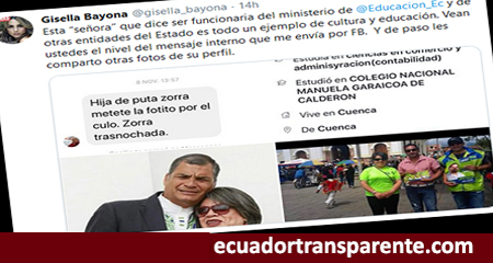 Periodista Gisella Bayona denuncia insultos emitidos por exfuncionaria del Ministerio de Educación
