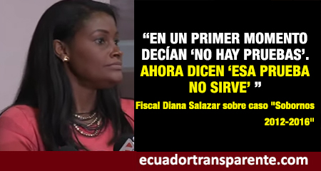 Fiscal Diana Salazar afirma que se ha probado que existió una estructura criminal en el gobierno de Rafael Correa (Video)