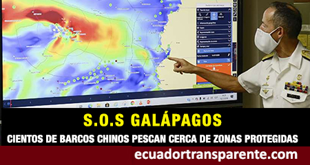 Con el hashtag #SOSGALAPAGOS se denuncia pesca de barcos chinos cerca de Galápagos