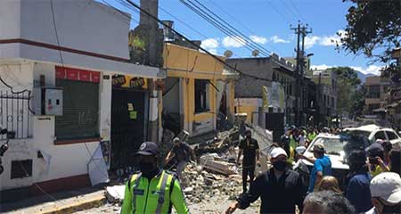 Se registra fuerte explosión en el centro de Cumbayá