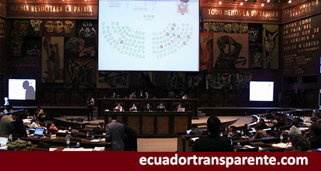 Marcela Aguiñaga, fue la única asambleísta que se abstuvo de votar sobre la Ley de Extinción de Dominio