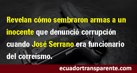 Exasesor de José Serrano denuncia que fue amenazado para sembrar evidencias en contra de Diego Vallejo