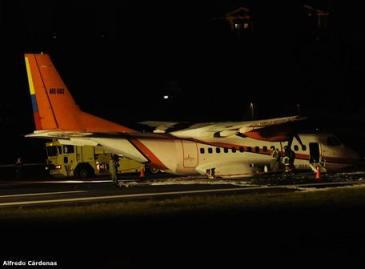 Incidente de avión del Ejército obliga a cierre temporal del aeropuerto de Quito